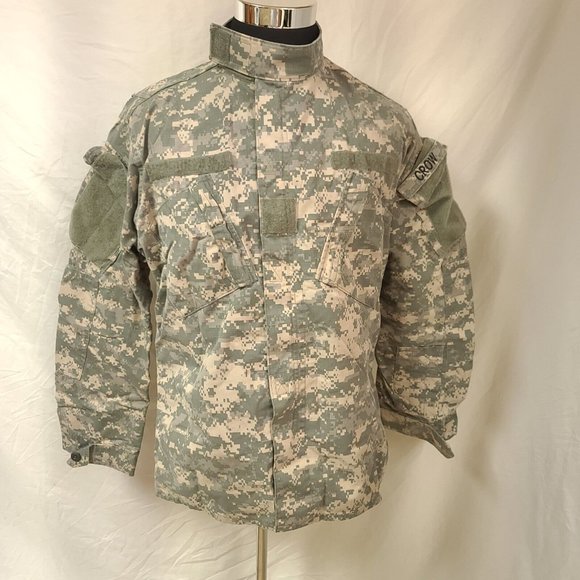 US Army Medium Long Digital Camo BDU Uniform Hunting Field Full Zip Jacket Shirt - Picture 2 of 12